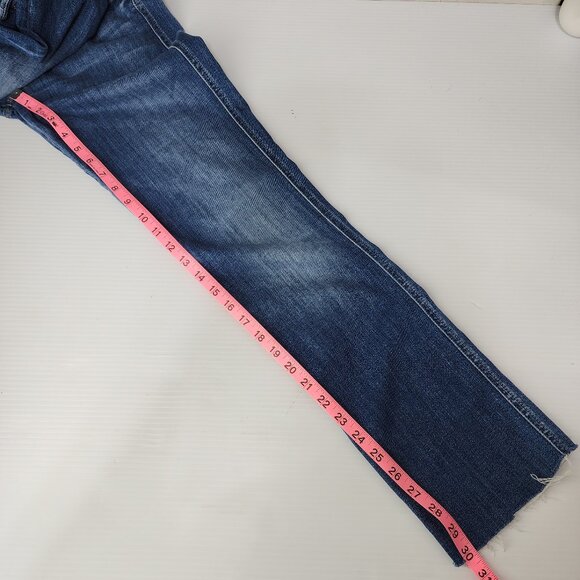 MOTHER The Rascal Straight Leg Raw Hem Jeans - Picture 10 of 10